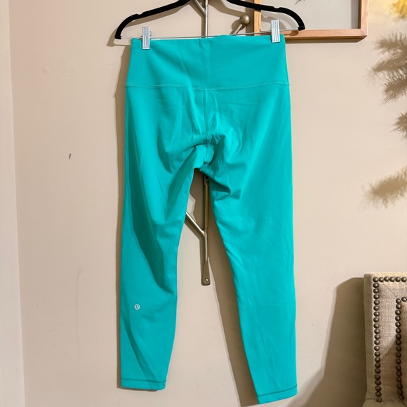 Lululemon Wunder Train Aqua Leggings (10) - Picture 2 of 5